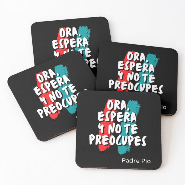 Item preview, Ora, Espera y no te Preocupes Padre Pio Quote in Spanish designed and sold by Brasilia.