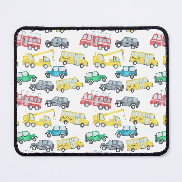 Item preview, Watercolor Vehicles Pattern – Cars, Trucks & Buses designed and sold by Katherine Ann.