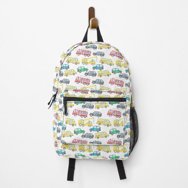 Item preview, Watercolor Vehicles Pattern – Cars, Trucks & Buses designed and sold by Katherine Ann.