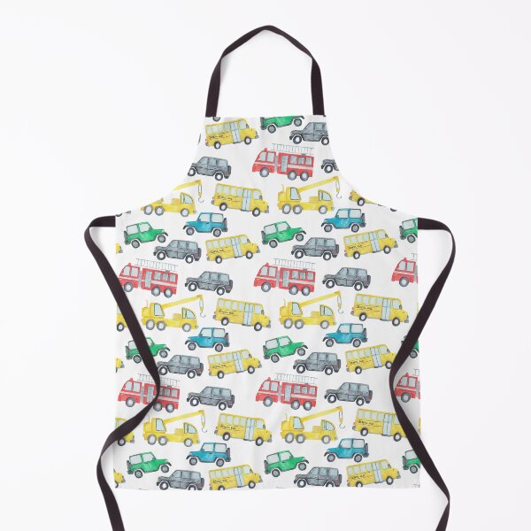 Item preview, Watercolor Vehicles Pattern – Cars, Trucks & Buses designed and sold by Katherine Ann.