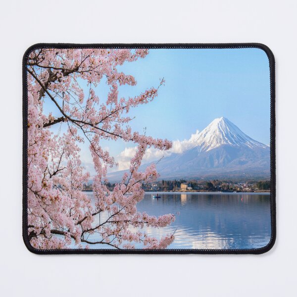 Item preview, Iconic Mount Fuji, Cherry Blossoms, Lake Kawaguchiko. designed and sold by JapaneseArtShop.