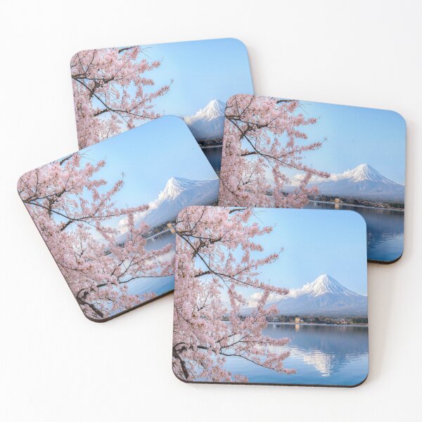 Item preview, Iconic Mount Fuji, Cherry Blossoms, Lake Kawaguchiko. designed and sold by JapaneseArtShop.