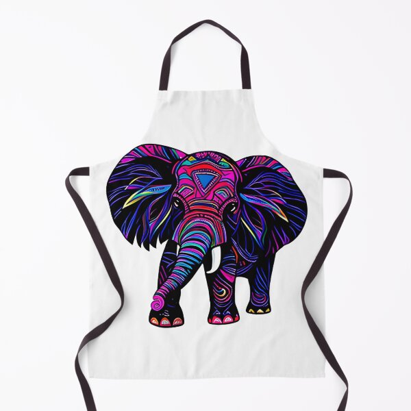 Item preview, multicolored elephant designed and sold by CinEmmaDesign.