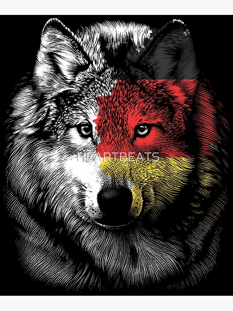 Lienzo «Lobo de Alemania» de HEARTBEATS | Redbubble