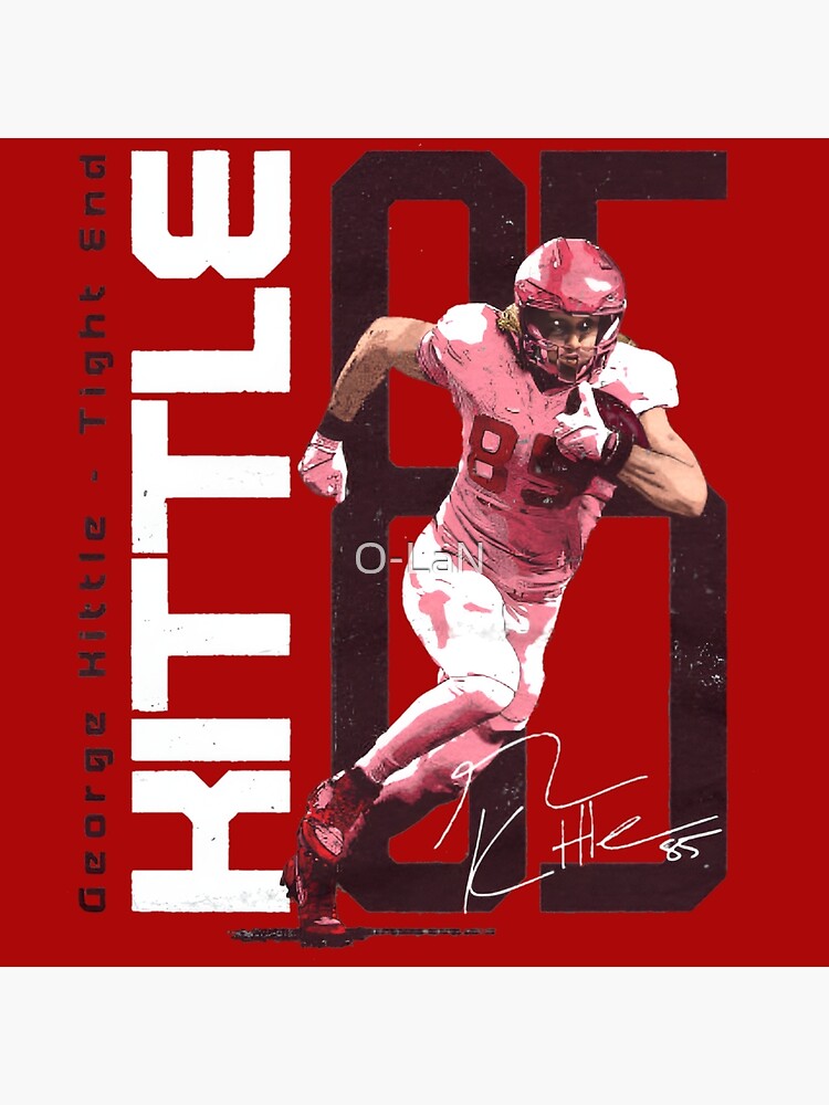 Kittle Jersey Red Canvas Print for Sale by reevevi