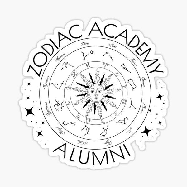 Item preview, Zodiac Academy Alumni designed and sold by UranusStickers.