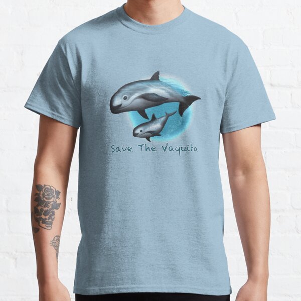 Treacherous Waters - Vaquita Porpoise Art (Copyright 2015) Original Digital Painting by artist Amber Marine Classic T-Shirt