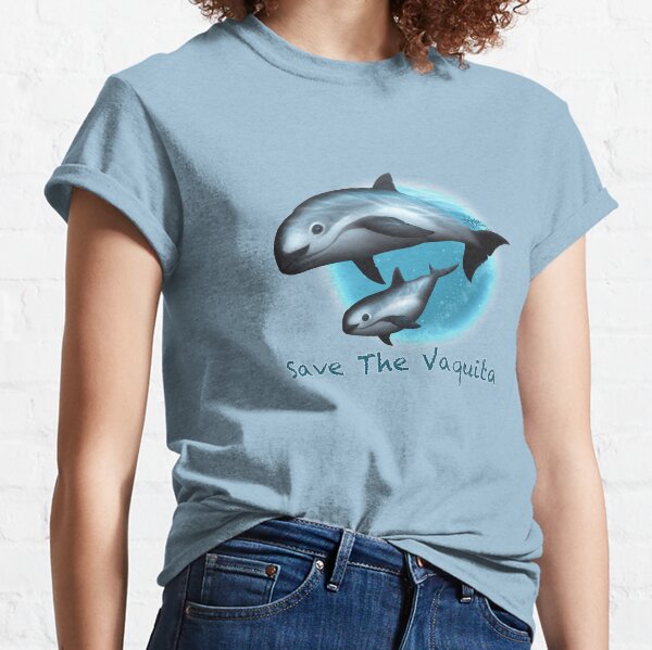 Treacherous Waters - Vaquita Porpoise Art (Copyright 2015) Original Digital Painting by artist Amber Marine Classic T-Shirt