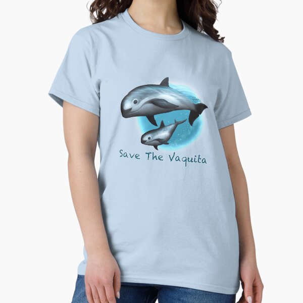 Treacherous Waters - Vaquita Porpoise Art (Copyright 2015) Original Digital Painting by artist Amber Marine Classic T-Shirt