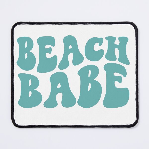 Item preview, Beach Babe Beachy Teal Retro Graphic Bridal Party Gifts for Bachelorette Party designed and sold by mysticblvd.