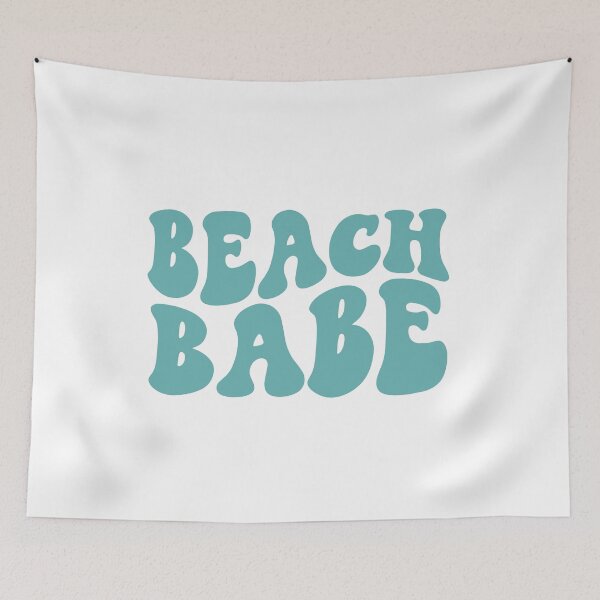 Item preview, Beach Babe Beachy Teal Retro Graphic Bridal Party Gifts for Bachelorette Party designed and sold by mysticblvd.