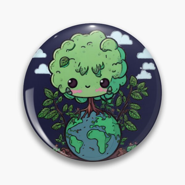 Item preview, Protect Our Planet And Thrive (Cute Chibi Planet Earth) designed and sold by DreamsGD.