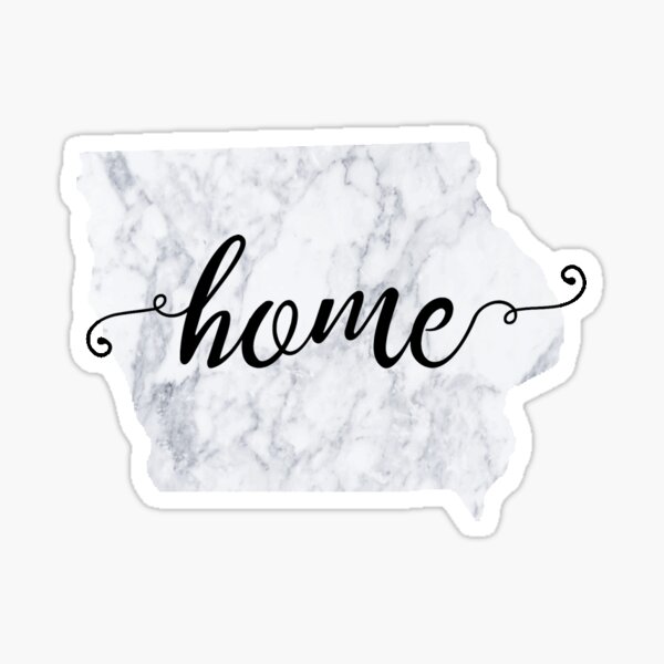 Iowa Home Marmor Aufkleber Sticker