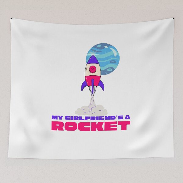 Item preview, My Girlfriend’s a Rocket  designed and sold by Martzart.