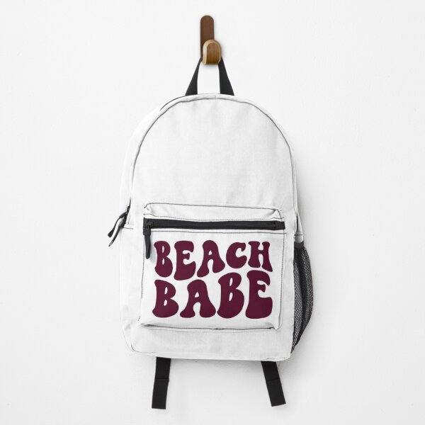 Item preview, Beach Babe Burgundy Retro Graphic Bridal Party Gifts for Bachelorette Party designed and sold by mysticblvd.