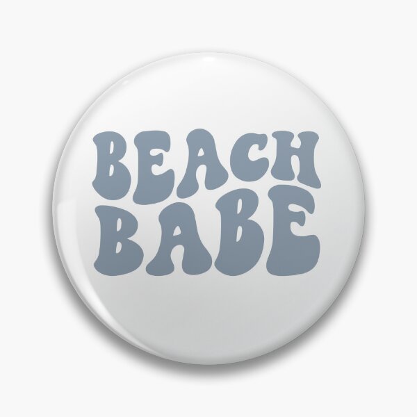 Item preview, Beach Babe Dusty Blue Retro Graphic Bridal Party Gifts for Bachelorette Party designed and sold by mysticblvd.