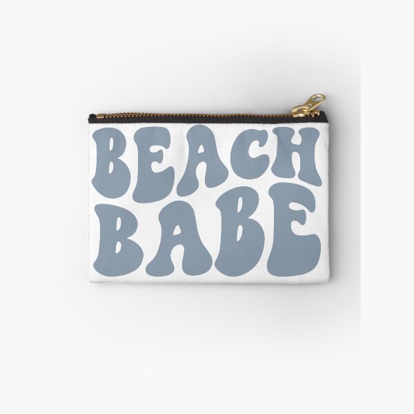 Item preview, Beach Babe Dusty Blue Retro Graphic Bridal Party Gifts for Bachelorette Party designed and sold by mysticblvd.