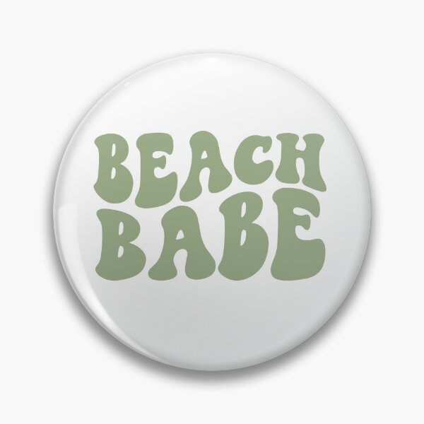 Item preview, Beach Babe Light Sage Green Retro Graphic Bridal Party Gifts for Bachelorette Party designed and sold by mysticblvd.