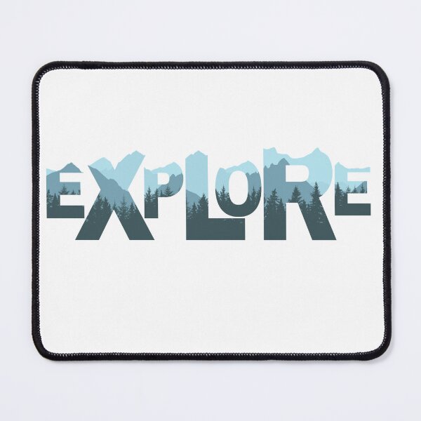 Item preview, Explore - Word Art - Mountains, Trees designed and sold by BayhillStudio.