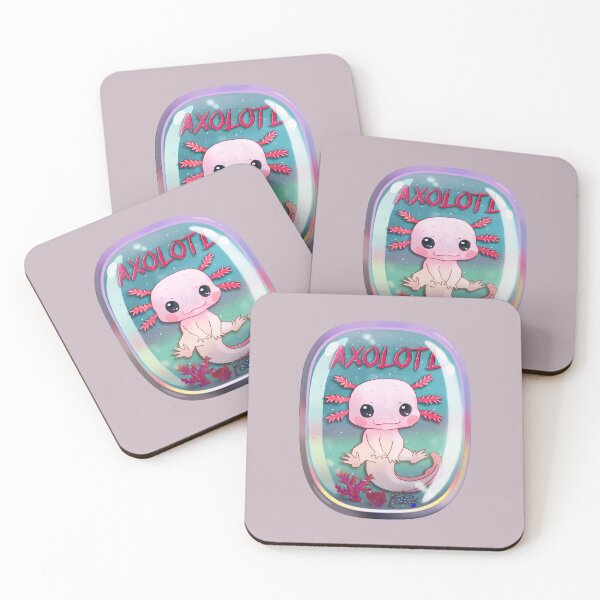 Item preview, Baby Leucistic Axolotl In Aquarium designed and sold by lazarosdesign.