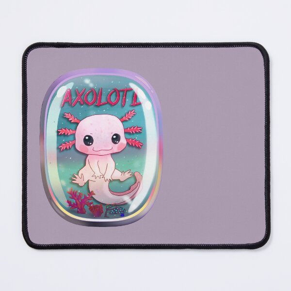 Item preview, Baby Leucistic Axolotl In Aquarium designed and sold by lazarosdesign.