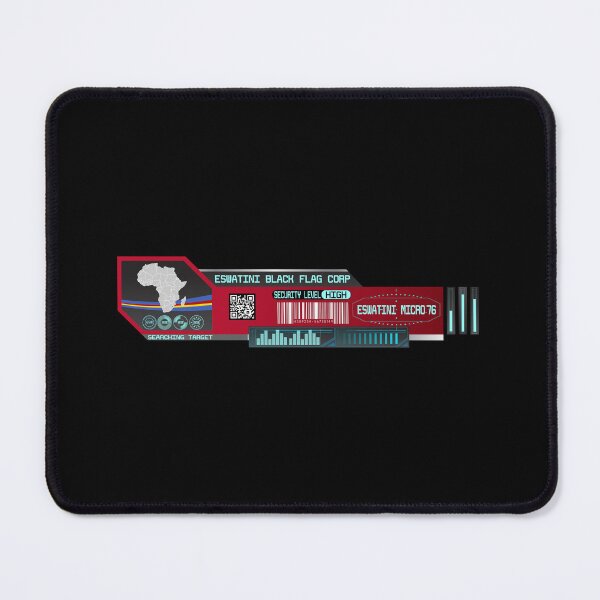 Item preview, Cyberpunk  - Eswatini Black Flag Corp- in Red  designed and sold by clubtee.