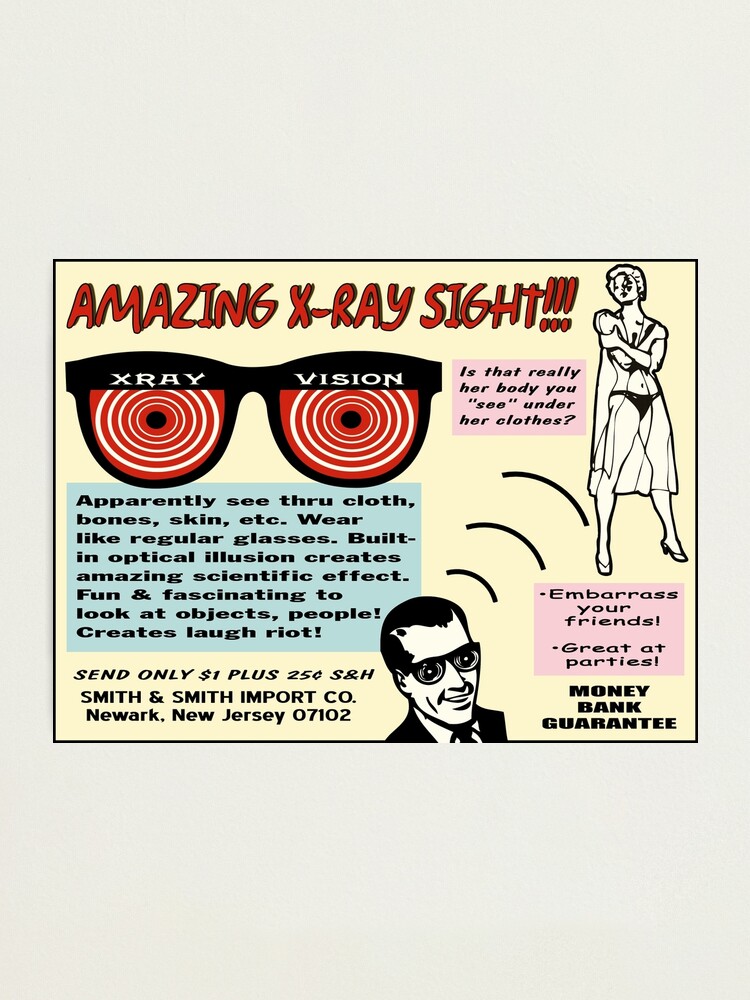 X-ray Vision Comic Book Ad 