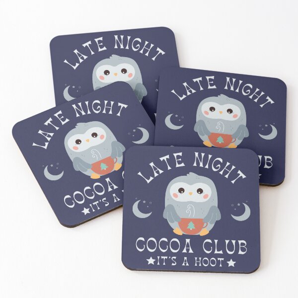 Item preview, Late night cocoa club it's a hoot designed and sold by PellSilversmith.