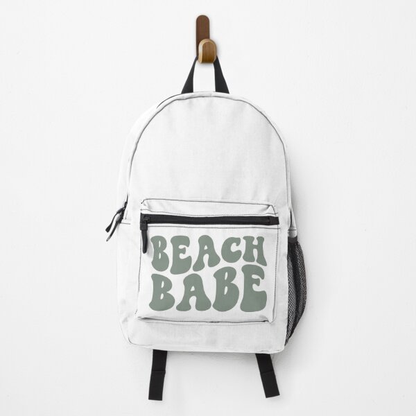 Item preview, Beach Babe Sage Green Retro Graphic Bridal Party Gifts for Bachelorette Party designed and sold by mysticblvd.