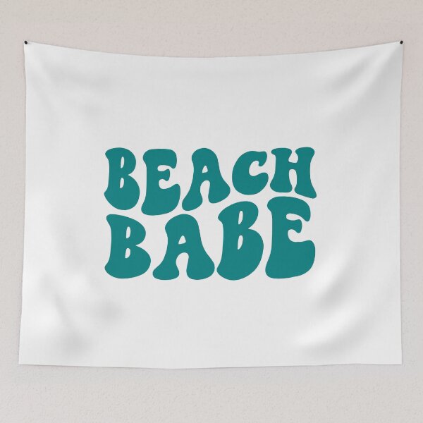 Item preview, Beach Babe Teal Retro Graphic Bridal Party Gifts for Bachelorette Party designed and sold by mysticblvd.