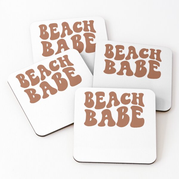 Item preview, Beach Babe Terracotta Burnt Orange Retro Graphic Bridal Party Gifts for Bachelorette Party designed and sold by mysticblvd.