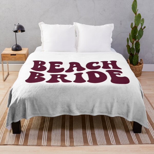 Item preview, Beach Bride Burgundy Retro Graphic Bridal Party Gifts for Bachelorette Party designed and sold by mysticblvd.