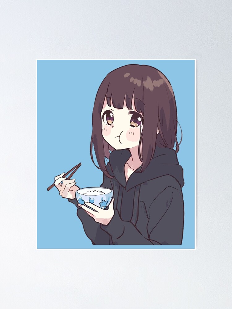 I draw cute anime girl eating ramen / Menhera Shoujo Kurumi-chan - Anime  Ramen - Mug