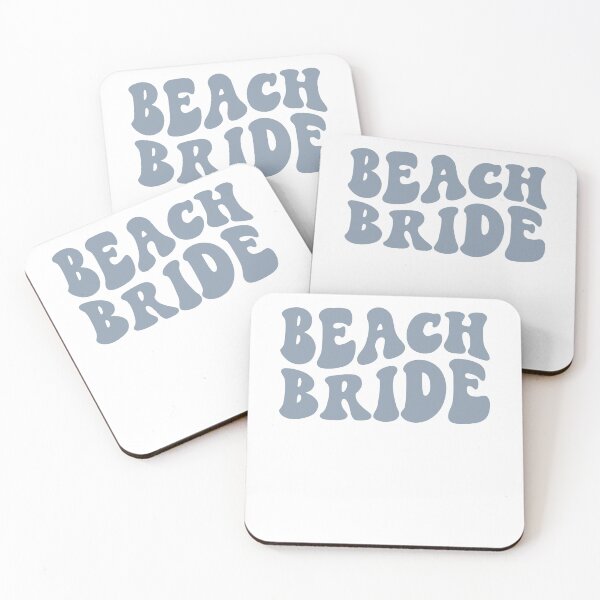 Item preview, Beach Bride Dusty Blue Retro Graphic Bridal Party Gifts for Bachelorette Party designed and sold by mysticblvd.