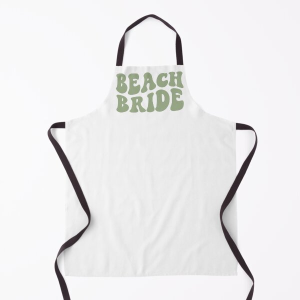 Item preview, Beach Bride Light Sage Green Retro Graphic Bridal Party Gifts for Bachelorette Party designed and sold by mysticblvd.