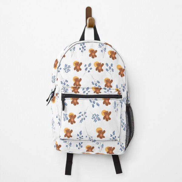 Item preview, Excellent Blue Flower pattern , Blue Flower Aesthetic Pattern: with cute brown bear designed and sold by bestsalernow.