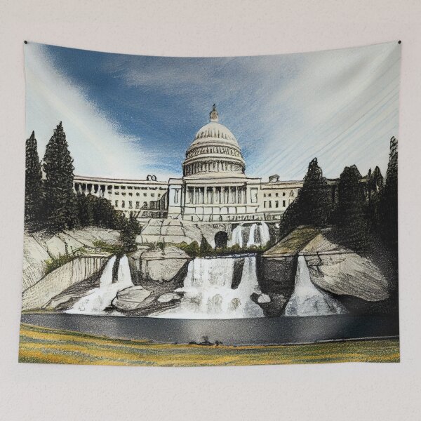 Item preview, Washington DC (reimagined) IX (US Capitol) designed and sold by BelowHorizon.