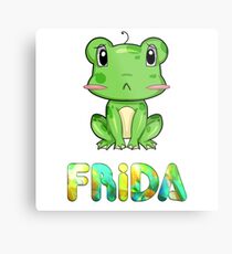 Frosch Frida Metallbild