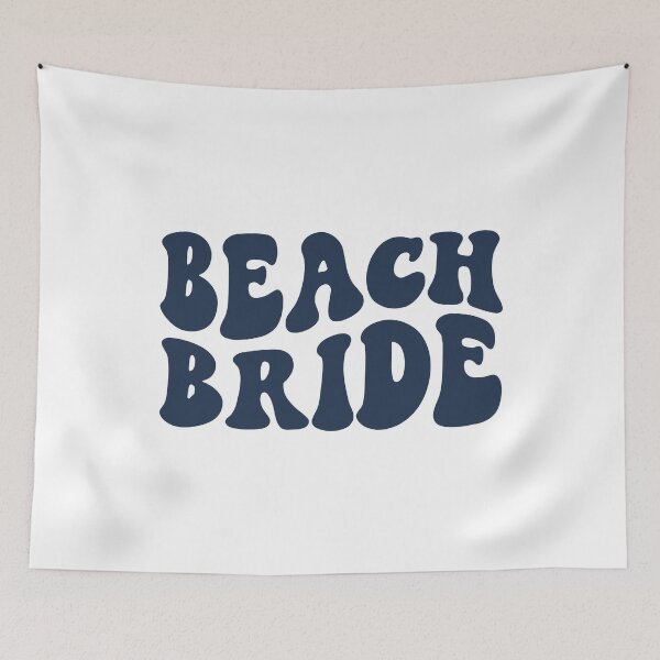 Item preview, Beach Bride Navy Blue Retro Graphic Bridal Party Gifts for Bachelorette Party designed and sold by mysticblvd.