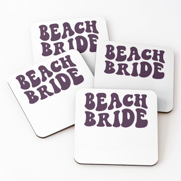 Item preview, Beach Bride Purple Retro Graphic Bridal Party Gifts for Bachelorette Party designed and sold by mysticblvd.