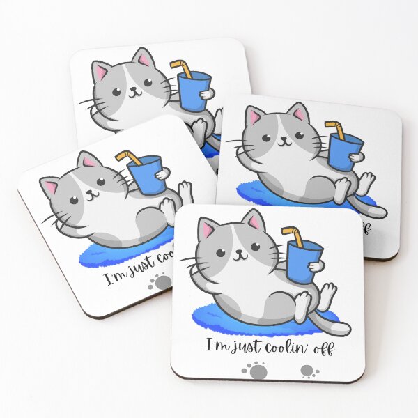 Item preview, Funny Cat Gifts: I'm Just Coolin' Off. designed and sold by BobbyTee Merch.