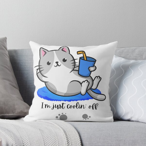 Item preview, Funny Cat Gifts: I'm Just Coolin' Off. designed and sold by BobbyTee Merch.
