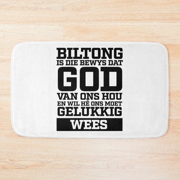 Artikelvorschau, Biltong ist die bewys dat God van ons hou en wil hê ons moet gelukkig wees entworfen und verkauft von TheArtDesk.