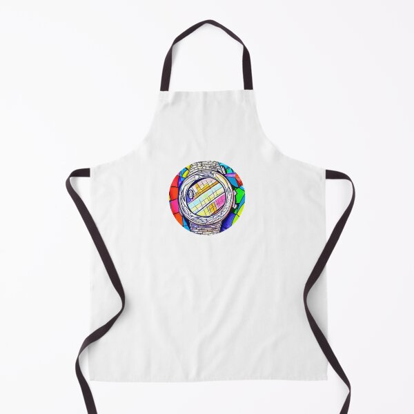 Item preview, Colourful, multicolored and checkered watch, round format designed and sold by Flairh-Art.