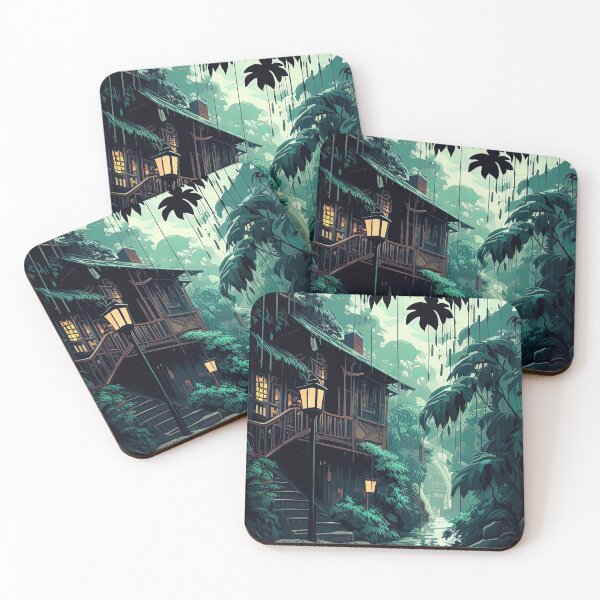 Item preview, Cell shaded jungle village house illustration designed and sold by RK - Shop.