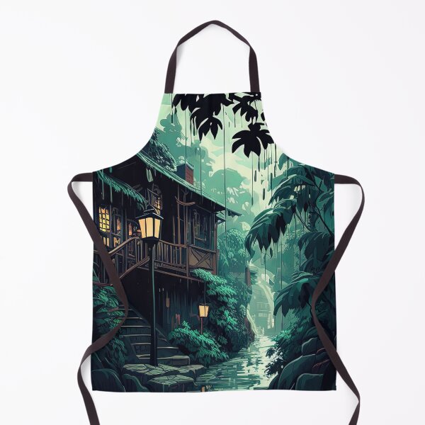 Item preview, Cell shaded jungle village house illustration designed and sold by RK - Shop.
