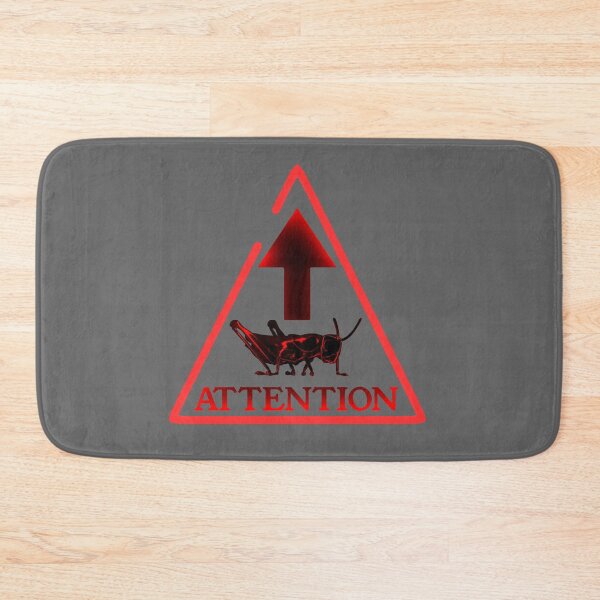 Item preview, Grasshopper Warning Sign designed and sold by Timebird.