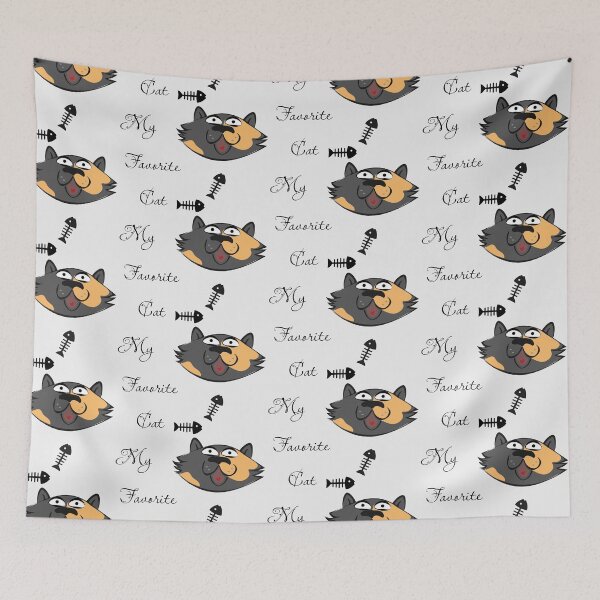 Item preview, Digital Art Hand-drawn. Fun Cat' Story. My Favorite Cat designed and sold by DigiPicStock.