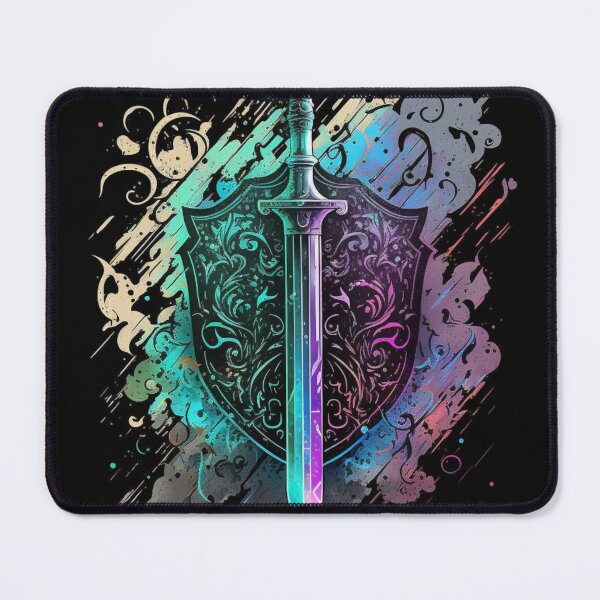 Item preview, Neon Sword and Sheild designed and sold by Solace Sparkles.
