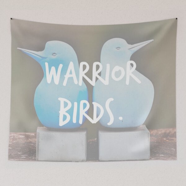 Item preview, warrior birds. designed and sold by Bethan Rose Studio.